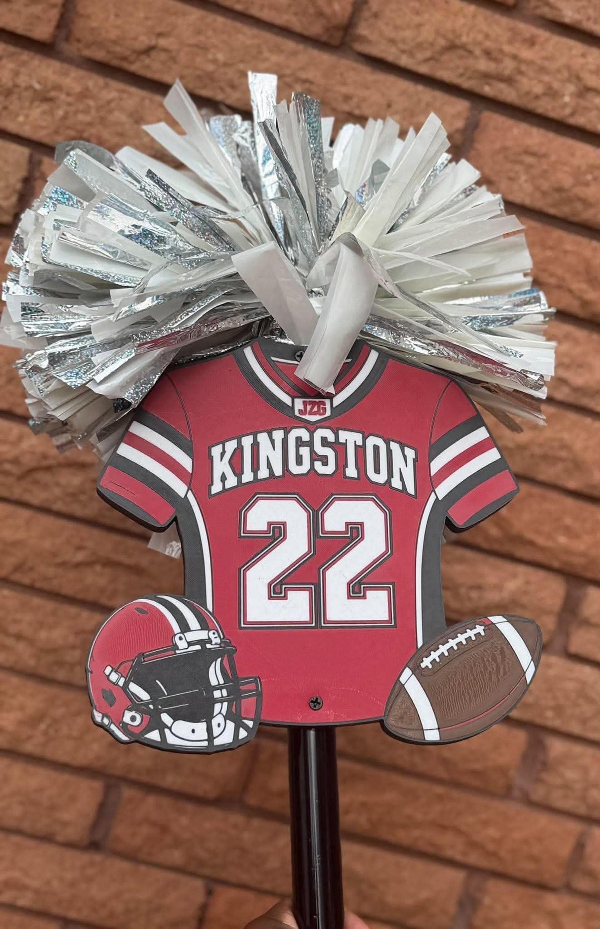 Custom Football Jersey Cheer Stick