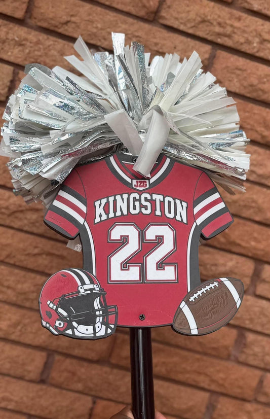 Custom Football Jersey Cheer Stick