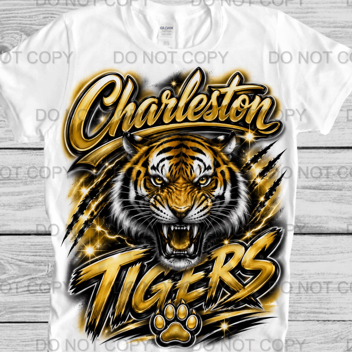 Charleston Tigers (Airbrushed)