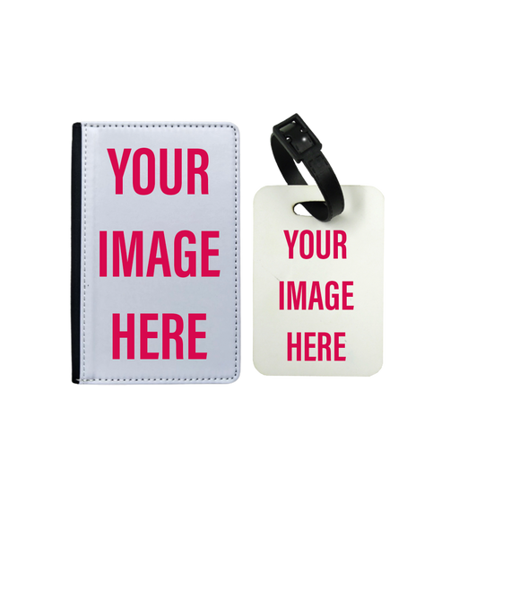 CUSTOM PASSPORT COVER AND LUGGAGE TAG