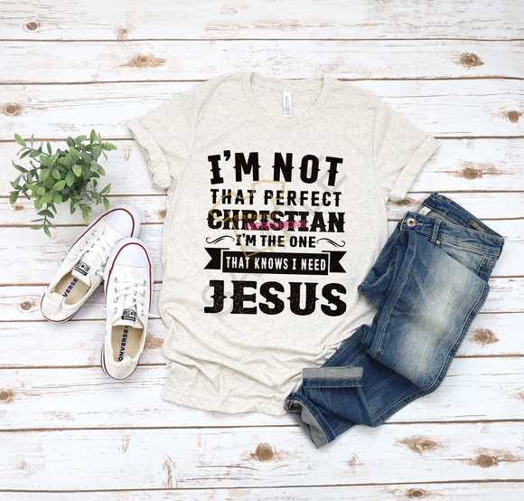I’M NOT THAT PERFECT CHRISTIAN