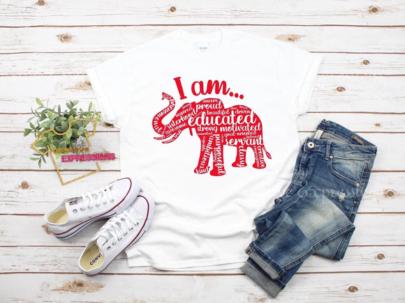 I AM ELEPHANT WORD ART (INSPIRED)