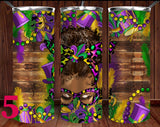 MARDI GRAS TUMBLERS